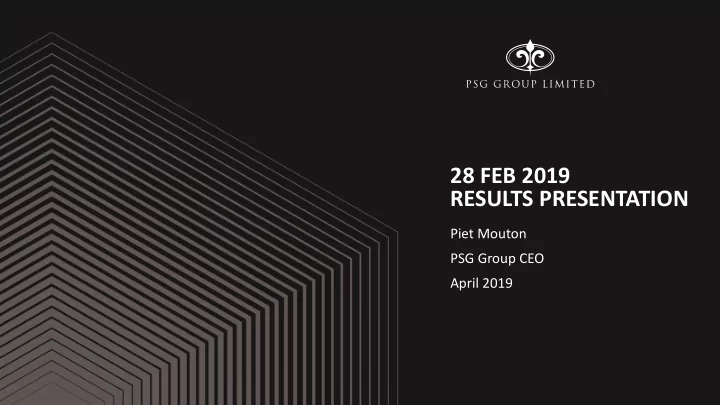 results presentation