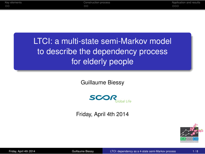 ltci a multi state semi markov model to describe the