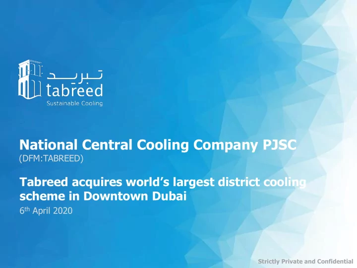 national central cooling company pjsc
