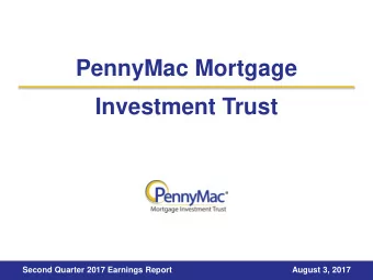 Investment Trust  Second Quarter 2017 Earnings Report  August 3, 2017  Forward-Looking Statements
