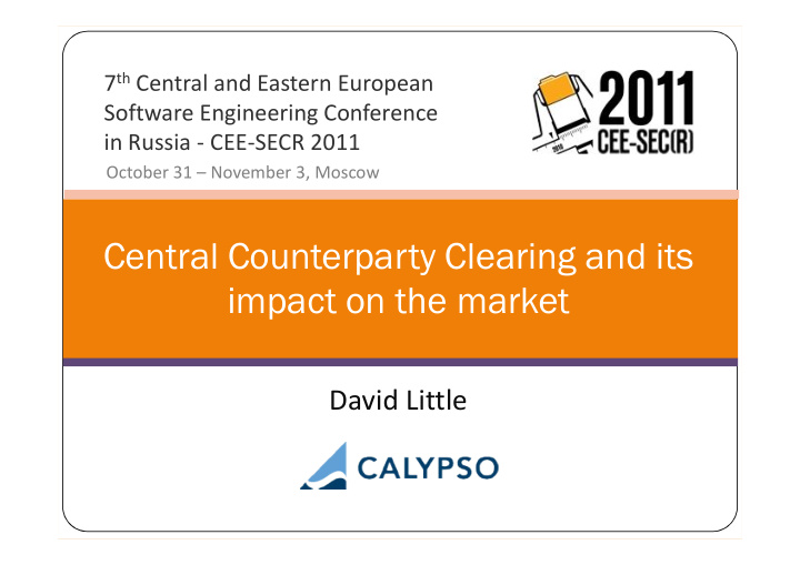 central counterparty clearing and its impact on the market