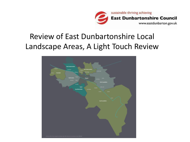 review of east dunbartonshire local
