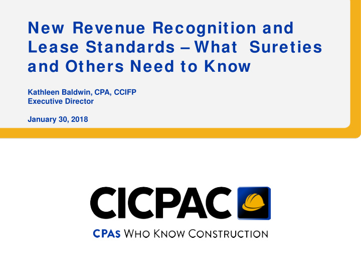 new revenue recognition and lease standards what sureties