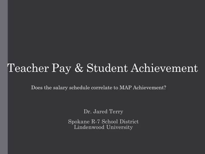 teacher pay student achievement