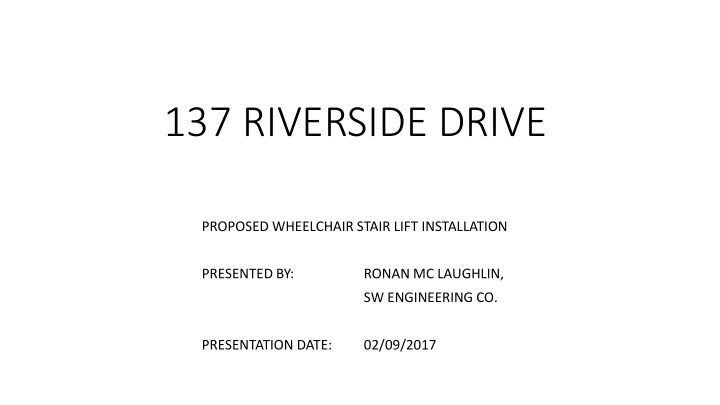 137 riverside drive