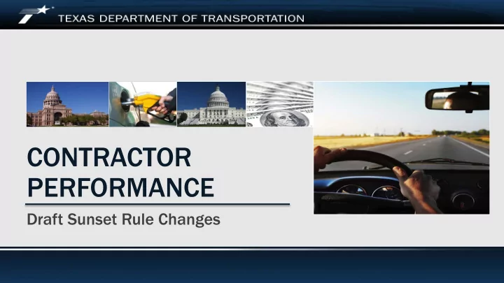 contractor performance