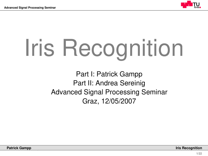 iris recognition