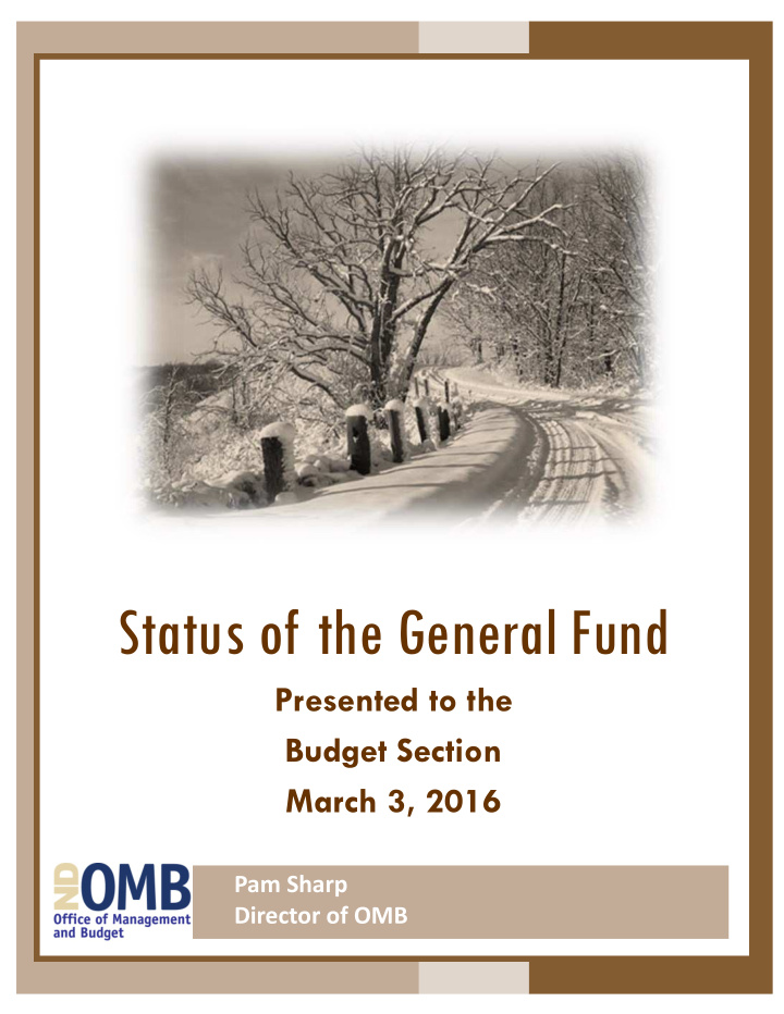 status of the general fund