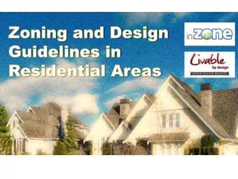 Area of focus  1 Oakvilles Zoning By -Law  Presentation Overview  1.  Purpose of the Open House
