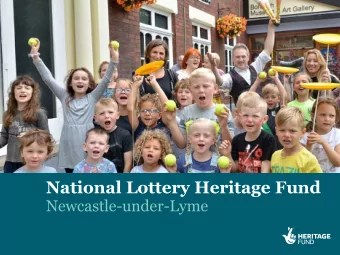 National Lottery Heritage Fund  Newcastle-under-Lyme  National Lottery  Heritage Fund  The