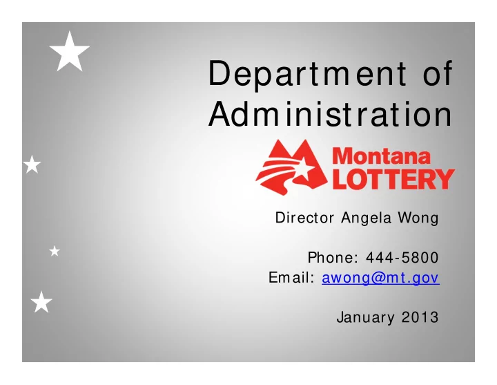 department of administration
