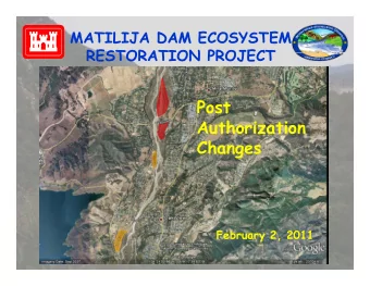 Post  Auth riz ti n  Authorization  Changes  F b  February 2, 2011  2  2011  Common Decision