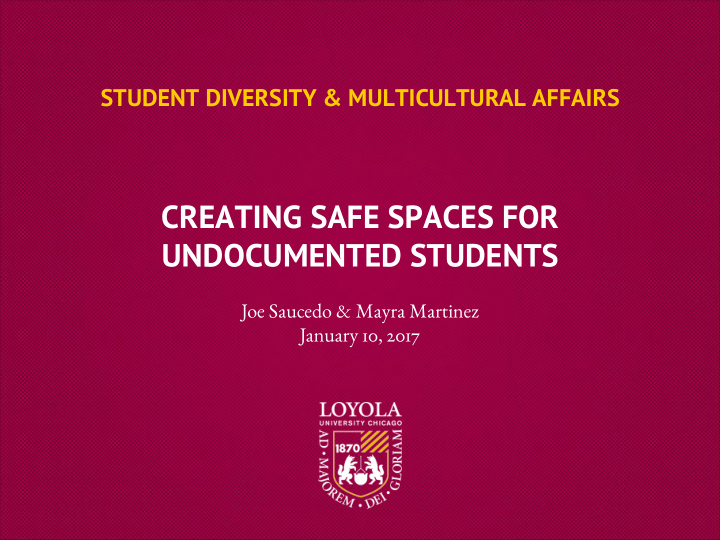 creating safe spaces for undocumented students