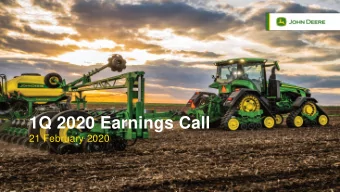 1Q 2020 Earnings Call  21 February 2020  Safe Harbor Statement &amp; Disclosures The earnings call
