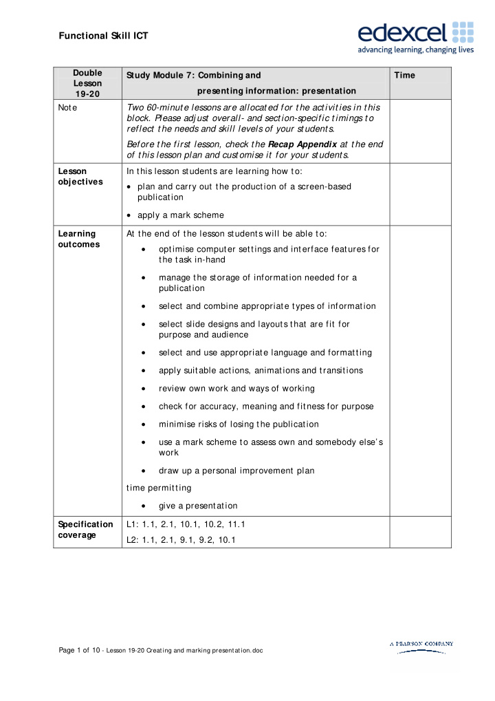 functional skill ict