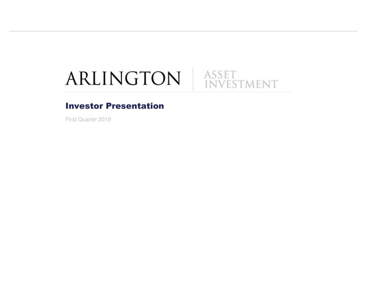 investor presentation