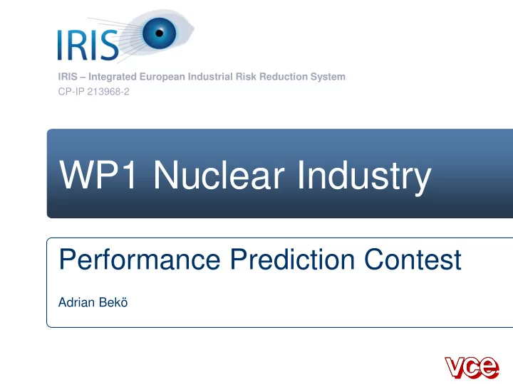 wp1 nuclear industry