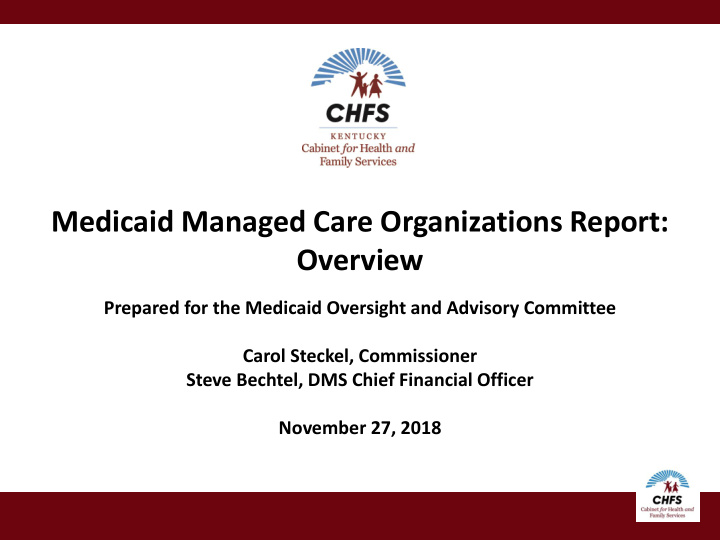 medicaid managed care organizations report