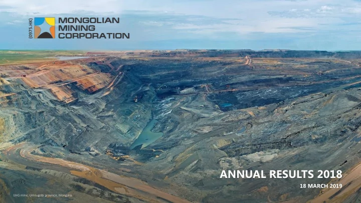 annual results 2018