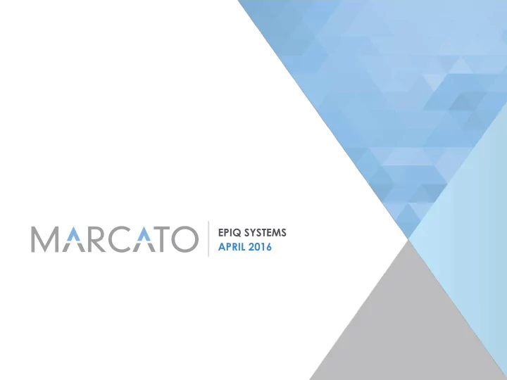 epiq systems april 2016 disclaimer
