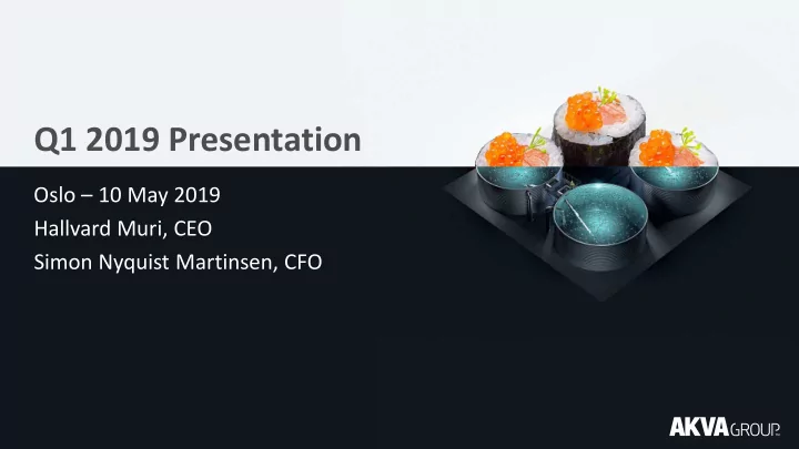 q1 2019 presentation