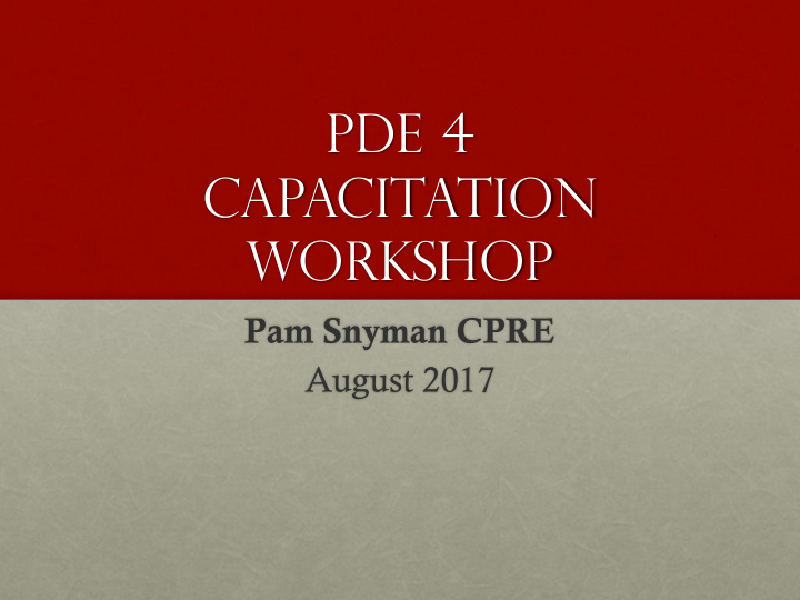 pde 4