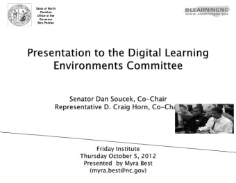 State of North  Carolina  Office of the  Governor  Bev Perdue  State of North Carolina  Office of