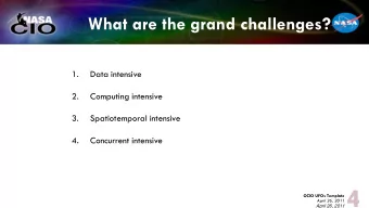 OCIO UFOs Template 4 April 26, 2011 4  April 26, 2011  Objectives  1.  Provide an interoperable