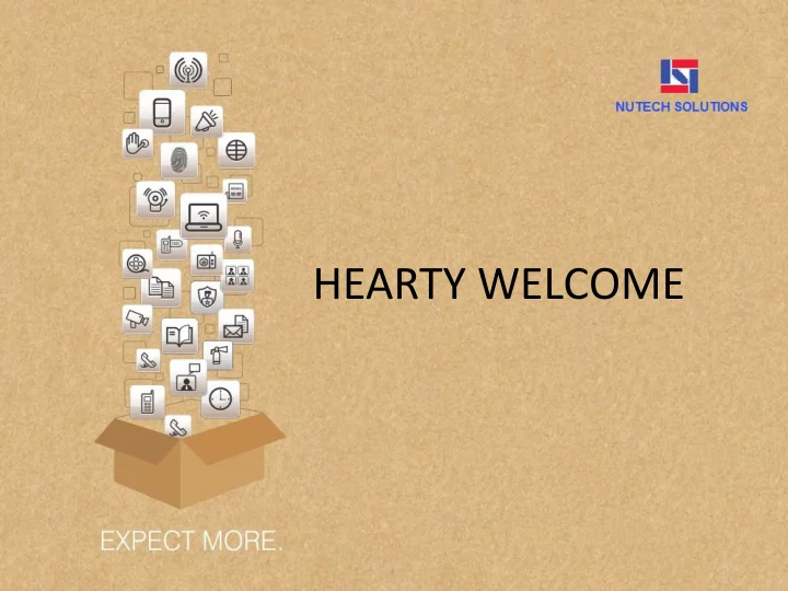 hearty welcome agenda
