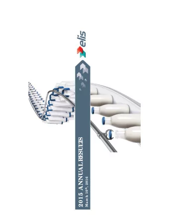 S  T  SUL  RE  2015 ANNUAL Ma rc h 10 th , 2016  F  ORWARD L  OOKING ST  AT  E  ME  NT  S  T  his