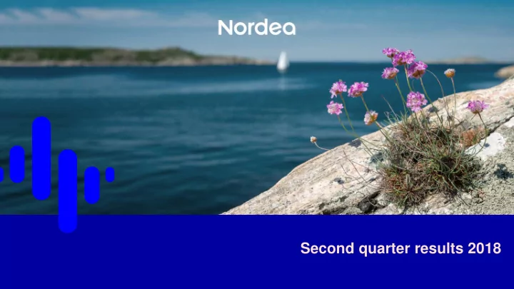 second quarter results 2018 disclaimer