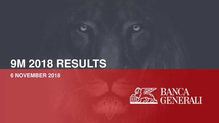 9m 2018 results