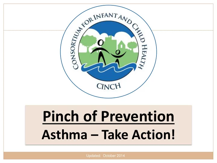 pinch of prevention