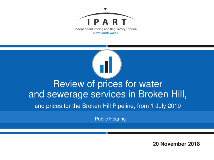 review of prices for water and sewerage services in