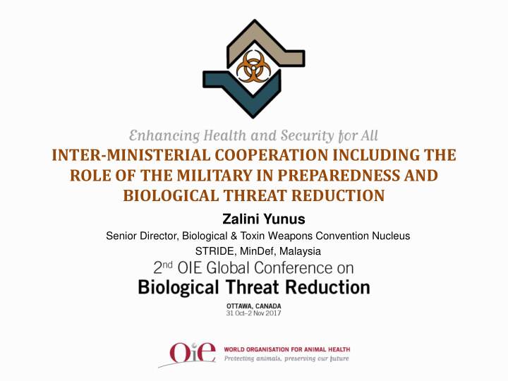 role of the military in preparedness and