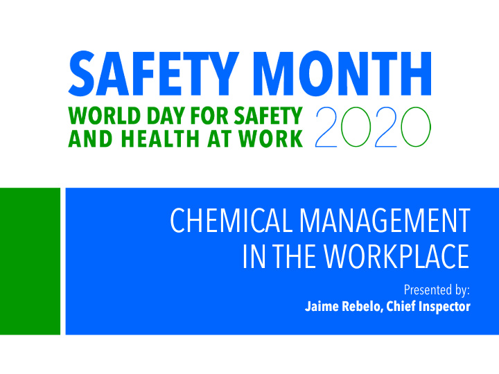 chemical management in the workplace