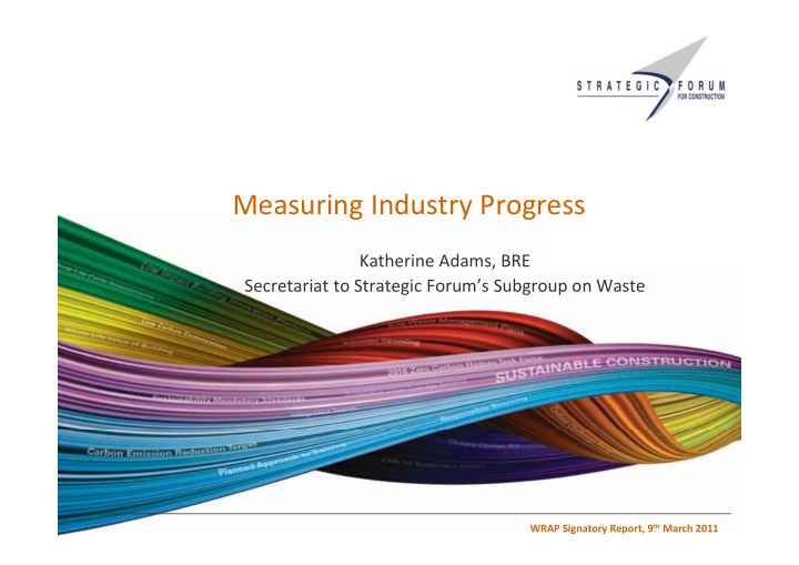 measuring industry progress