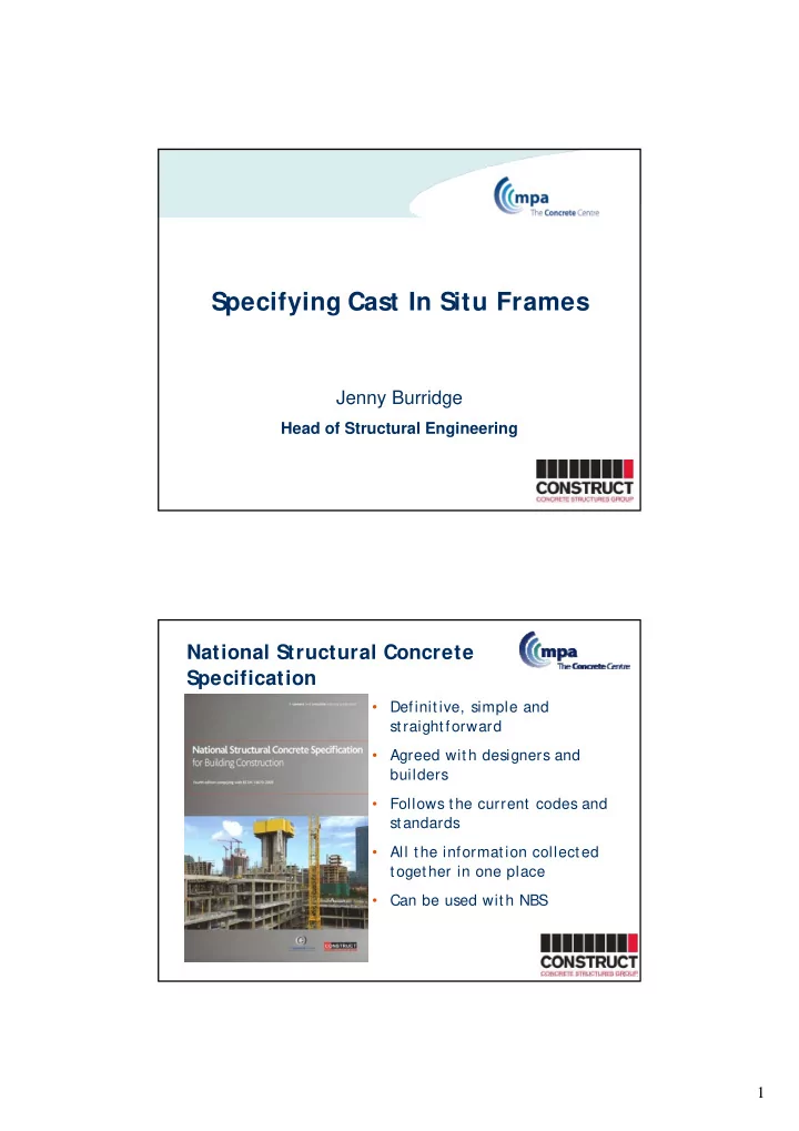 specifying cast in situ frames
