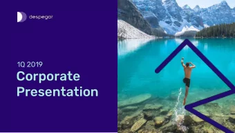 Presentation  Disclaimer  This presentation includes forward-looking statements. We have based