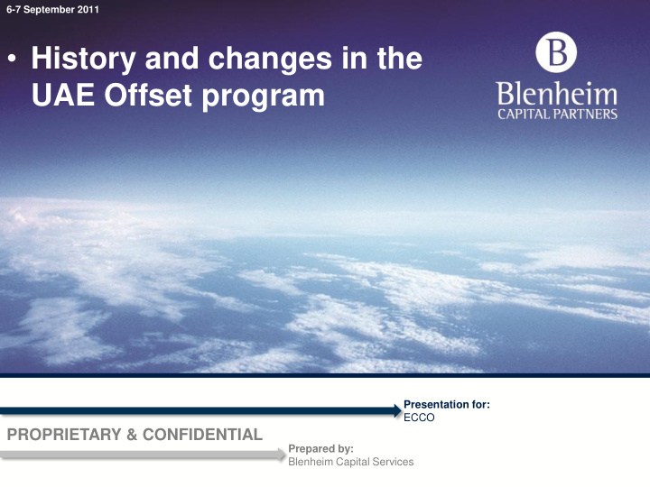 history and changes in the uae offset program