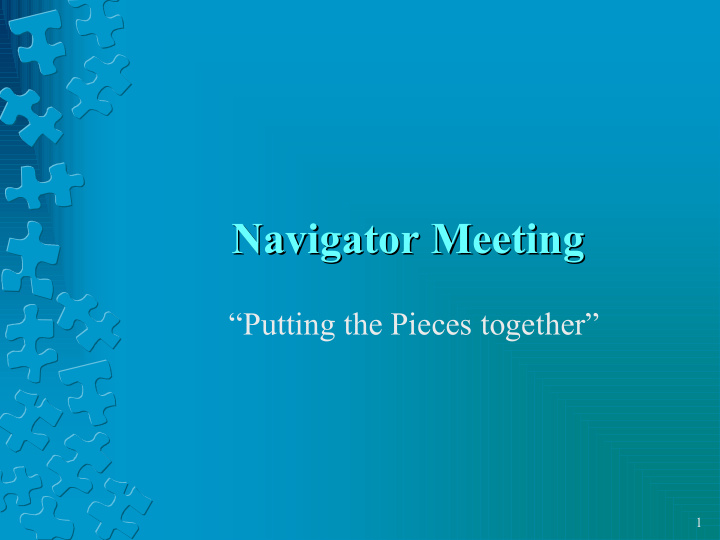 navigator meeting navigator meeting