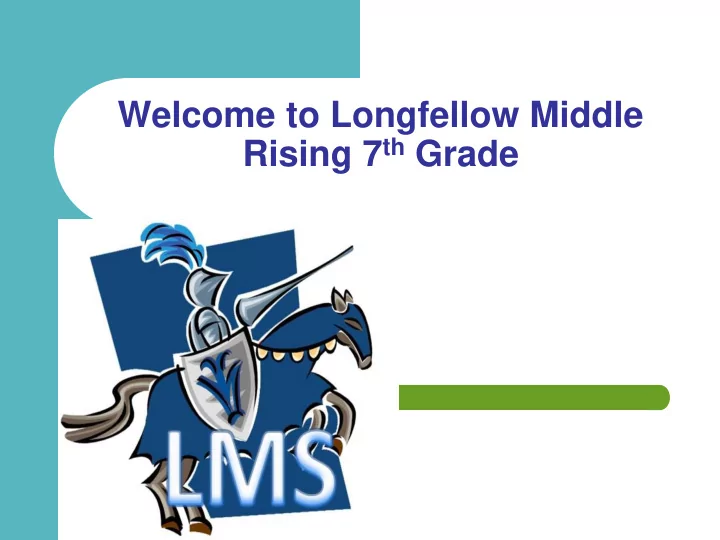 rising 7 th grade learning targets