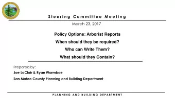 Who can Write Them?  What should they Contain?  Prepared by:  Joe LaClair &amp; Ryan Warmboe  San