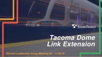 Link Extension  Elected Leadership Group Meeting #6 |  11.30.18  Agenda  Public comment  Operations