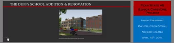 THE DUFFY SCHOOL ADDITION &amp; RENOVATION  Penn State AE  Senior Capstone  Project  Jeremy