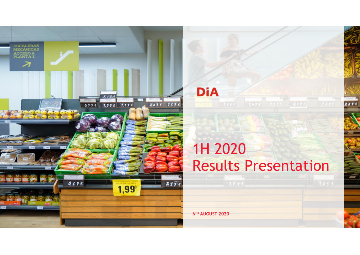 1h 2020 results presentation