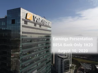 August 10, 2020  Earnings Presentation Bank-Only 1H20  INVESTOR RELATIONS  1H20 Earnings and Ratios