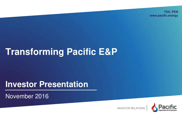 transforming pacific e p