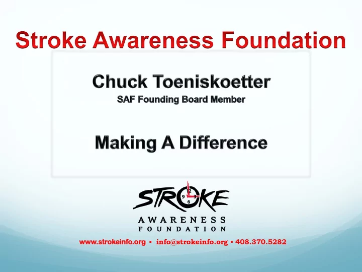 www strokeinf nfo org info strokeinfo org 408 370 5282