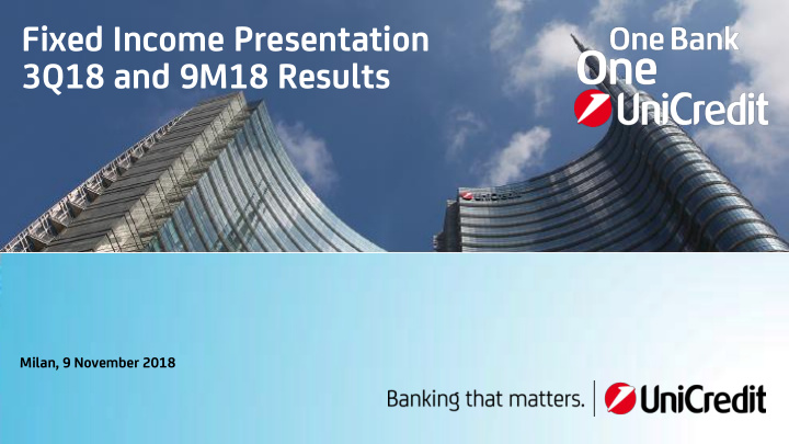 3q18 and 9m18 results